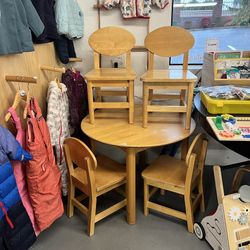 Crate And Barrel kids table And Chairs