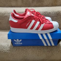 Adidas Superstar Red Men Size 12