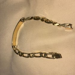 14k Gold Bracelet Mens