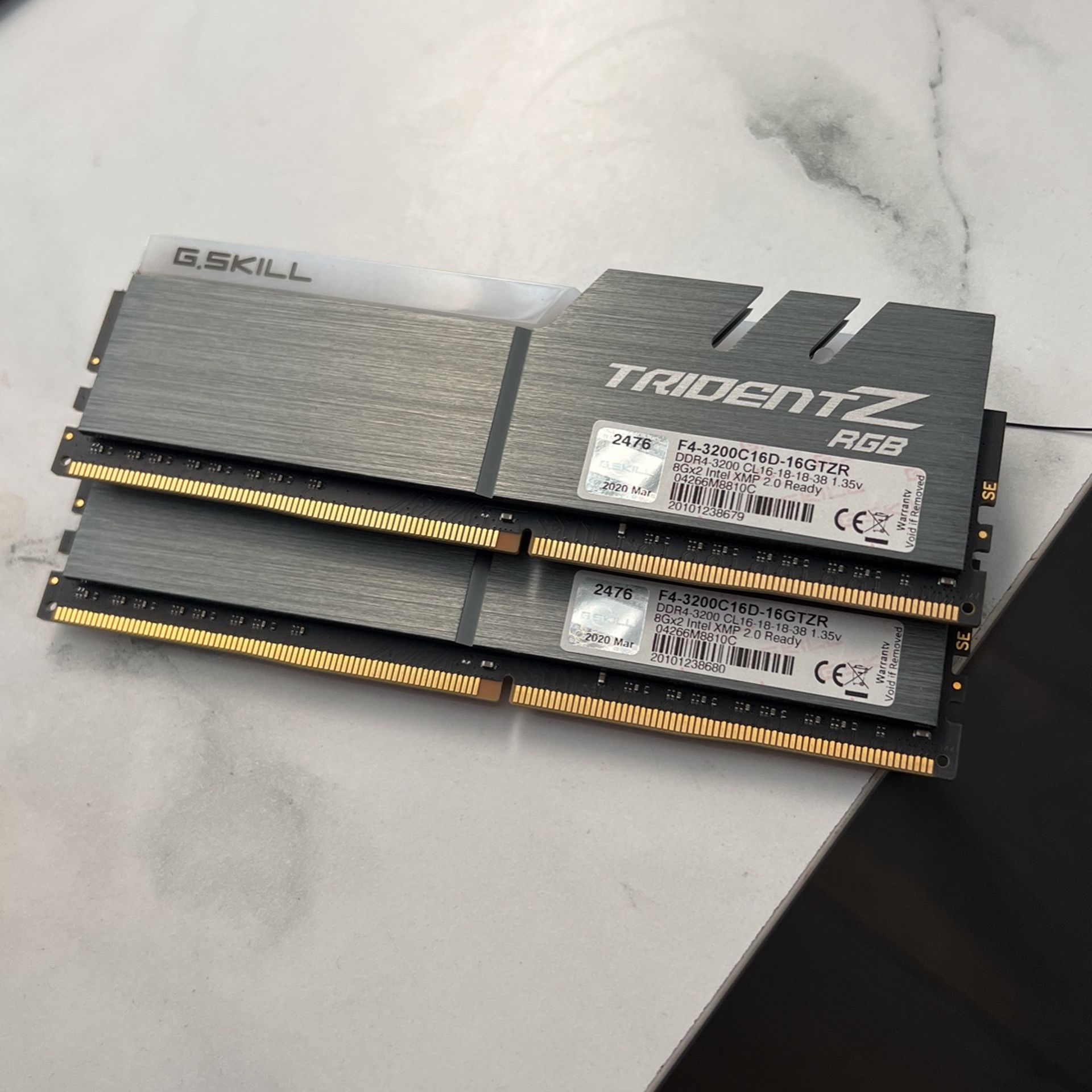 Trident Z G Skill Ram 16gb