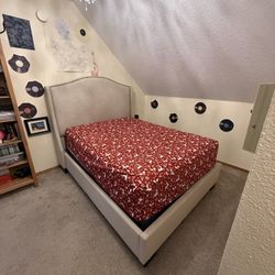 Queen Size Bed Frame & Box Spring 