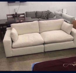 100” Ultra Plush Feather Cloud Sofa Couch