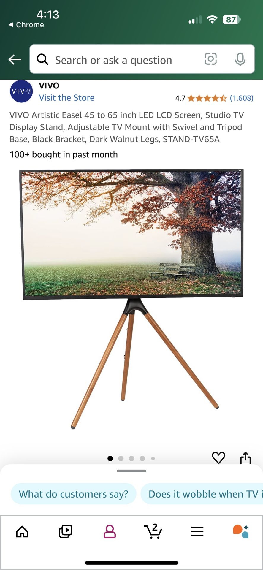 Vivo TV Stand, 45-60 Inch