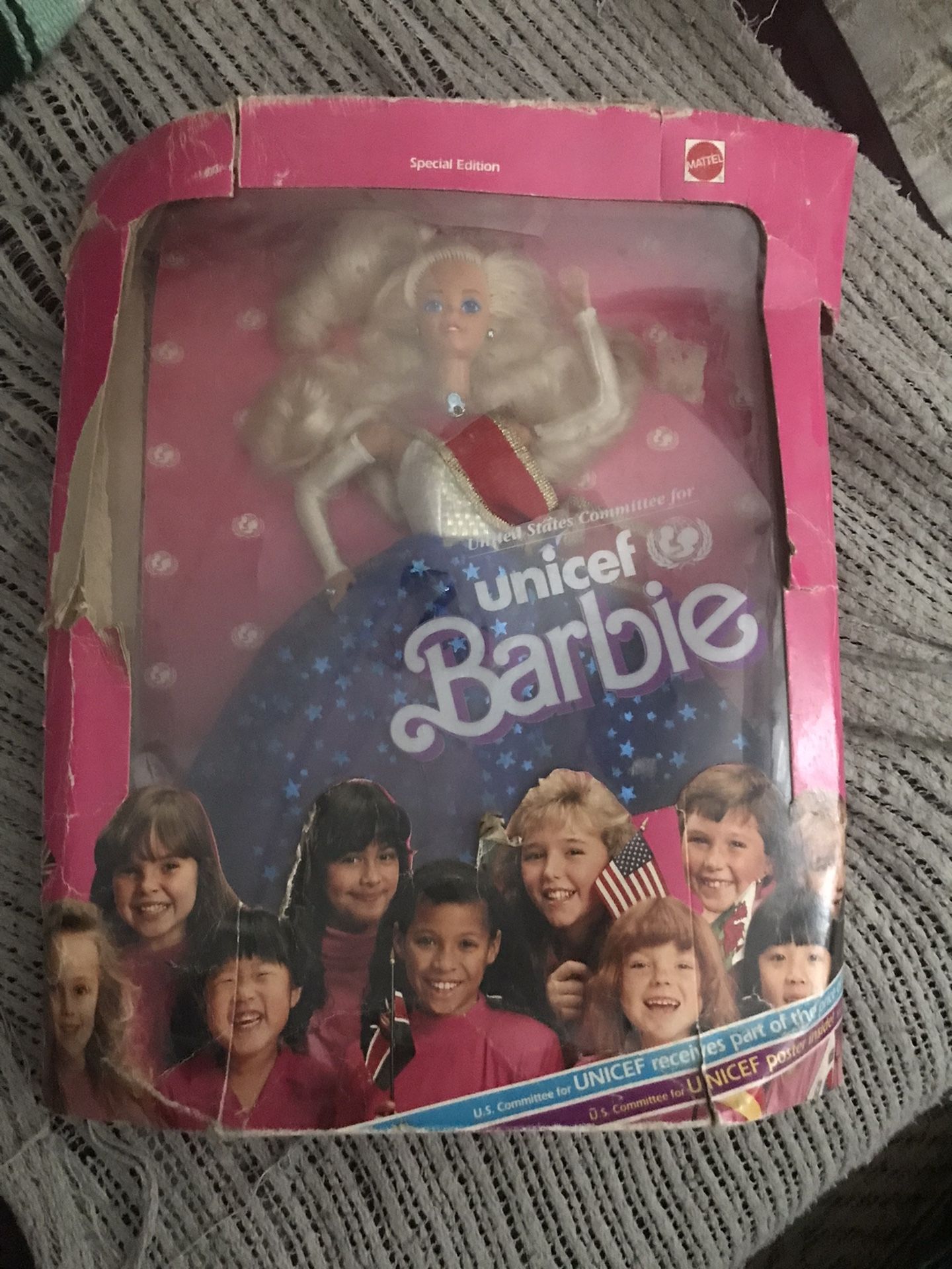 Vintage Unicef Barbie Doll In Box Only $25