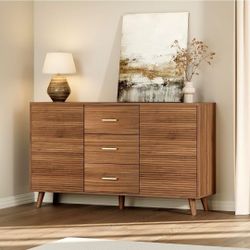 New 55" Modern Sideboard Buffet Cabinet with Storage