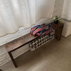 Solid Pine Bench - TV Stand - Entryway Table