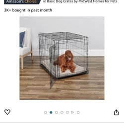 Midwest Single Door Dog Crate And Bed