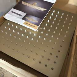 New Shower Head 10 By 10 Inch. Color Gold 