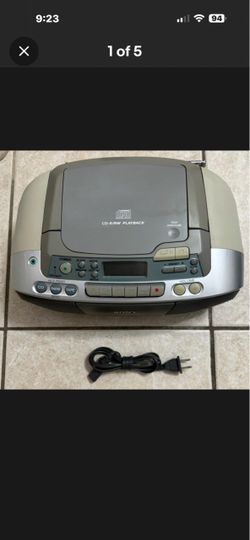 Sony CFD-S01 CD Cassette AM/FM Radio Portable Boombox Stereo Player TESTED