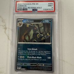 Pokemon Umbreon Poke Ball PSA 9