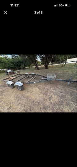 Flat Utility Trailer with Tandem Axle