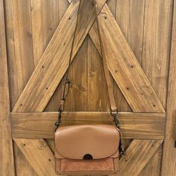 Coach Brown Leather Crossbody/shoulder Bag 