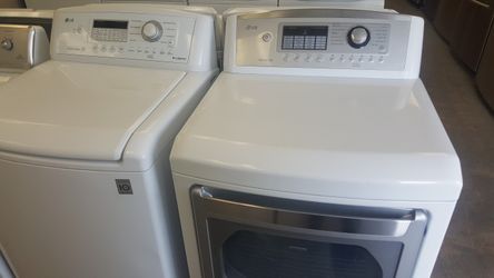 LG Washer and Gas Dryer Stainless Steel Tub