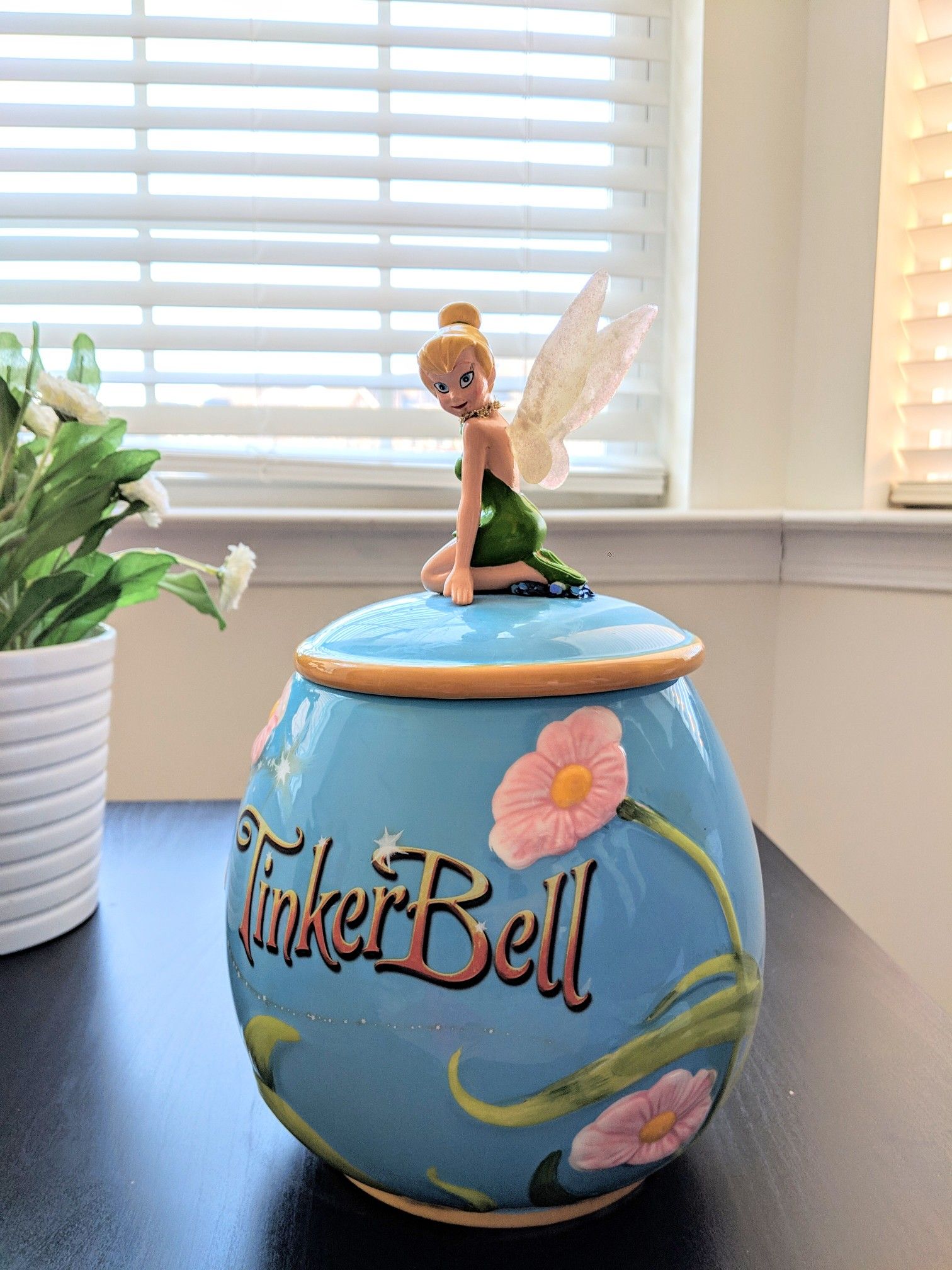 Disney tinker bell cookie jar
