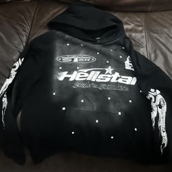 black hellstar hoodie m 