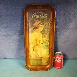 COCA COLA ANTIQUE TRAY 1916 ELAINE 
