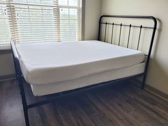Like- new Queen Bed with Boxspring and Mattress