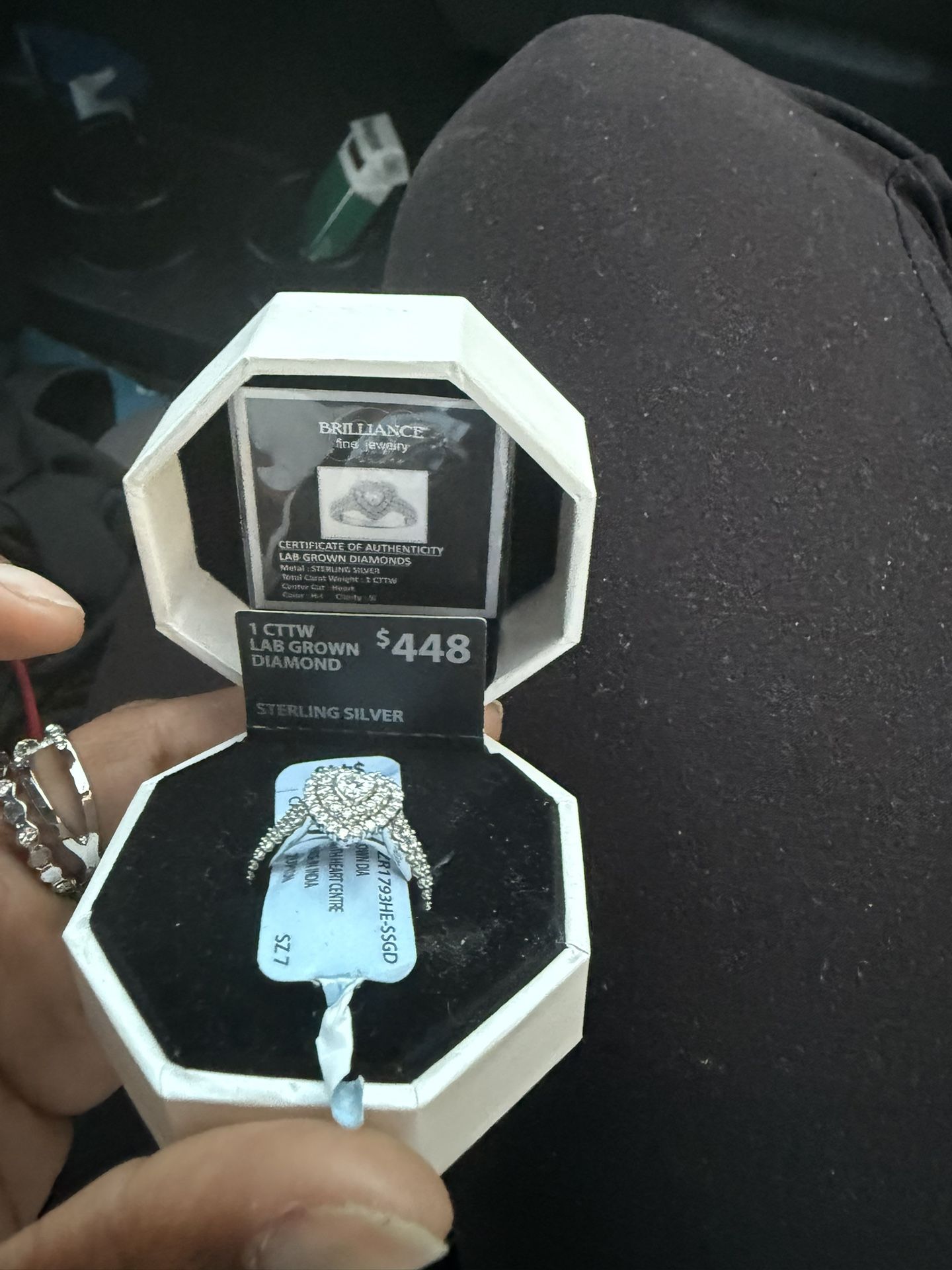 Diamond HEART CUT RING Carot 1:$200 Or Make Me An Offer