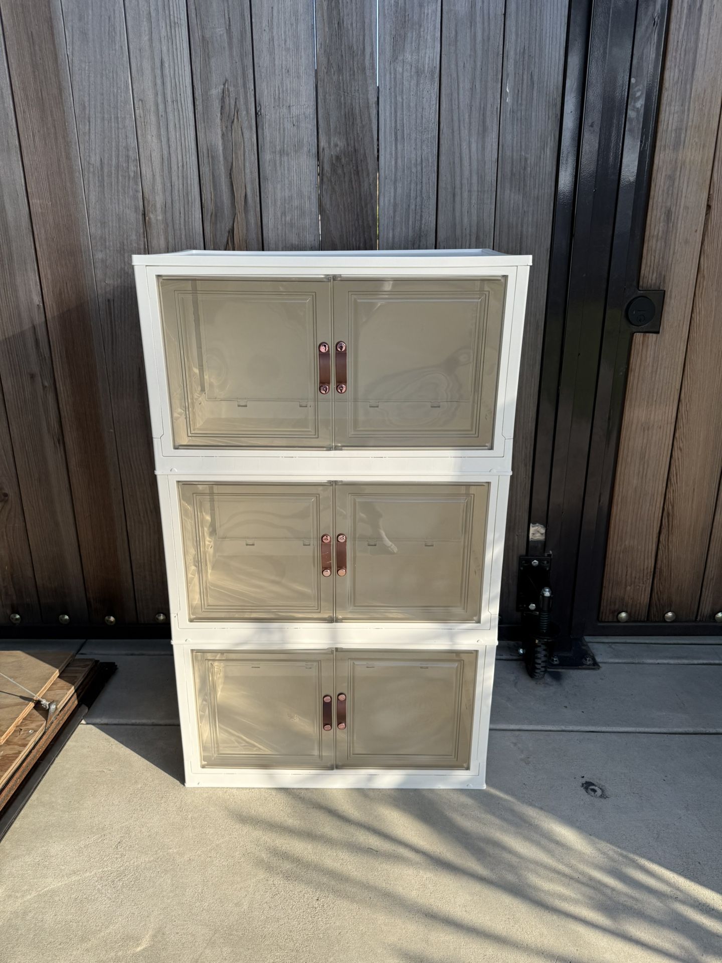 3 Stackable Storage Bins