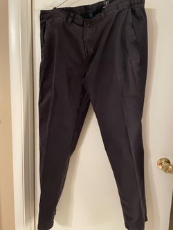 Men’s Black Dress Pants Slim Straight Uniform Work