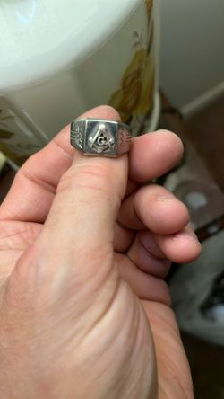 VINTAGE FREE MASON RING SZ 10