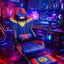 Premium Marvel Edition Gaming Chair Massage & Footrest (Brand New)