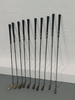 10 ping irons gold clubs