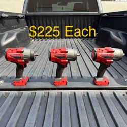 Milwaukee M18 FUEL 18V Lithium-Ion Brushless Cordless 1/2 in. Impact Wrench w/Friction Ring (Tool-Only) **$225 Each, FIRM PRICE**
