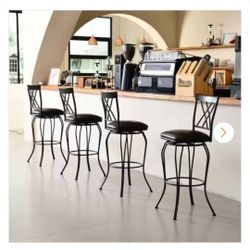 New Wichita 4 Modern Black Stools 129$