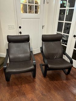 2 Lounge Leather Rocker chairs