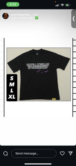 Awful lot of cough syrup shirts