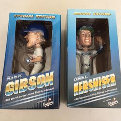 Orel Hershiser & Kirk Gibson Special Edition Dodgers Bobblehead