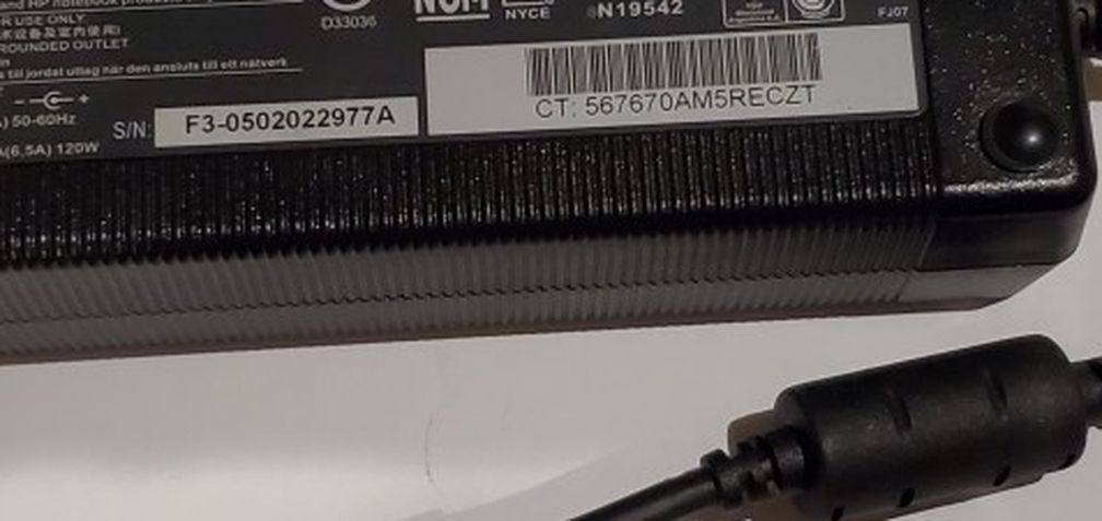 HP Laptop AC Power Adapter