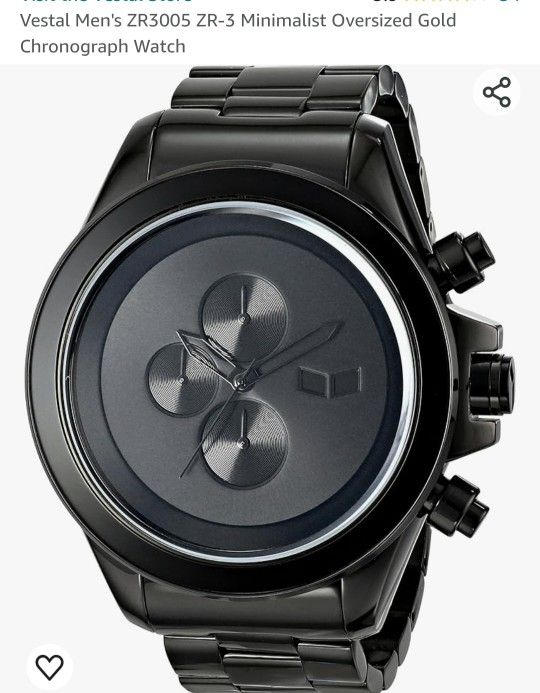 Vestal Watch (NIXON Watch style) BLACK