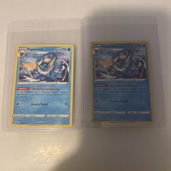 Pokémon Vaporeon Set 30/185 Two Cards 