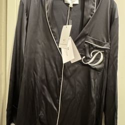 Dee Ocleppo Embroidered D Pajamas Set