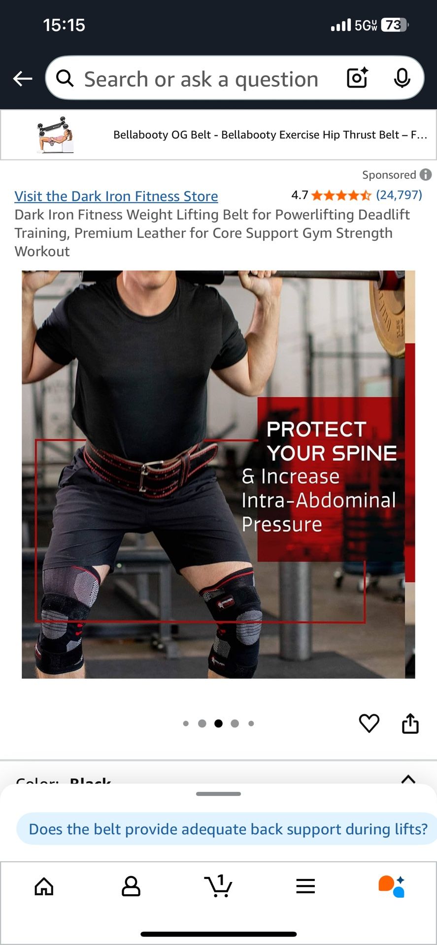Weight Lifting Belt .