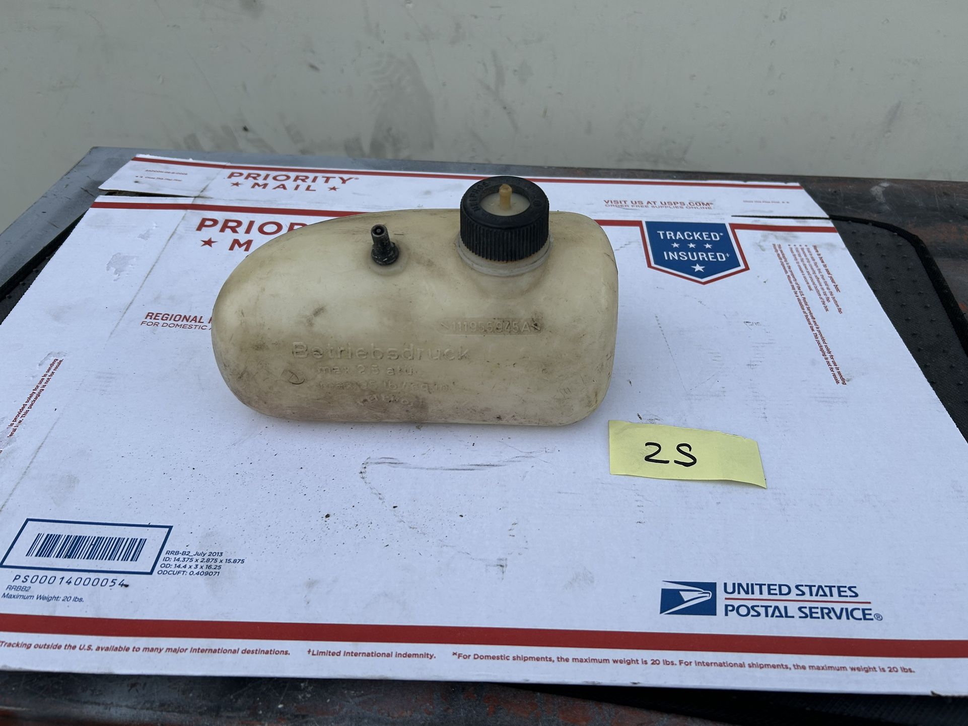 1960's VW Volkswagen Beetle Bug Windshield Washer Bottle OEM German