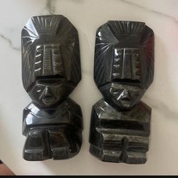 Obsidian Carved Statues