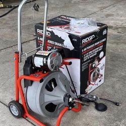 RIDGID K-400 Drain Cleaning Snake Auger 120-Volt Drum Machine with C-32IW 3/8 in. x 75 ft. Cable