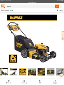 Dewalt 21 in 196cc E Gov Engine 3 in 1 Gas RWD Self Propelled Lawn Mower
