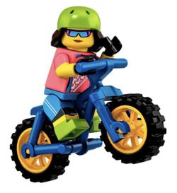 Lego Series 19 Mountain Biker Minifigure