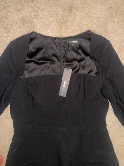 Casual formal black dress