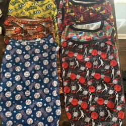 8 Dog Shirts Sports Themed Size XL