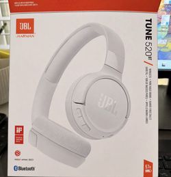 JBL Tune 520BT Wireless Bluetooth Headphones – White / Pure Bass / 57H Battery