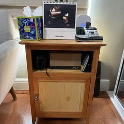 Side Table With Storage $60 OBO
