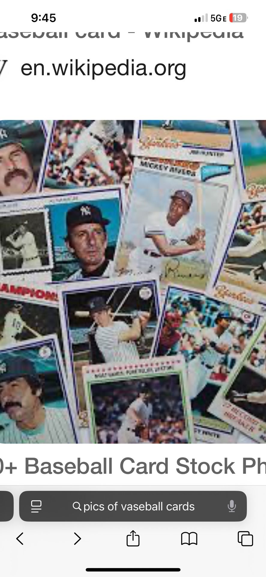 Baseball Cards. Prices Are Different . Just Call