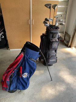 Set of golf clubs + 2 bags