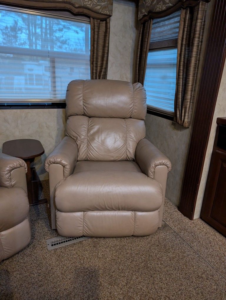 Leather recliner
