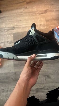 Jordan 4s black canvas